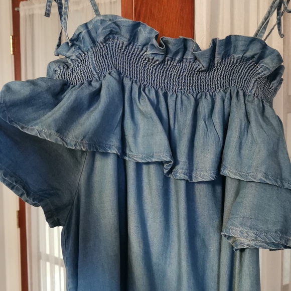 Mango blue dress, size S US. - Picture 2 of 4